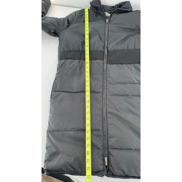 MM6 Maison Margiela Coat Sz 38 Long Puffer Down Duck Black Minimalist - Picture 16 of 16
